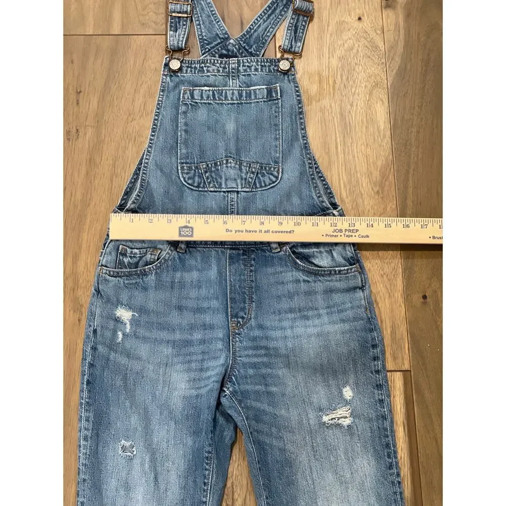 Gap Youth XL Distressed Denim Overalls